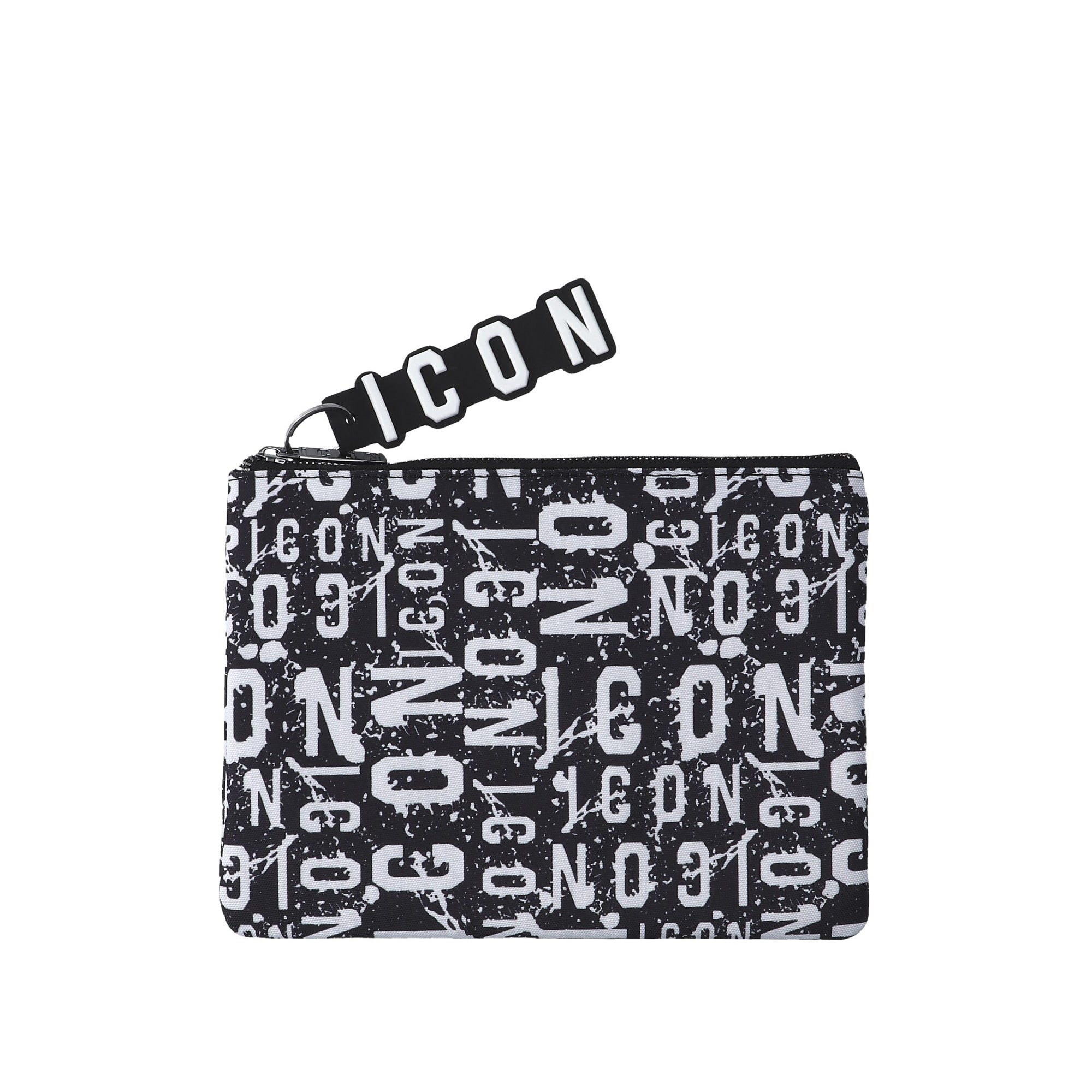 Icon Pochette INZ008 PIATTA ALL OVER Bianco nero