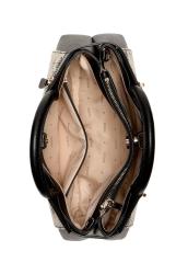 MELINDA LOGO TRI COMP SATCHEL Nero 