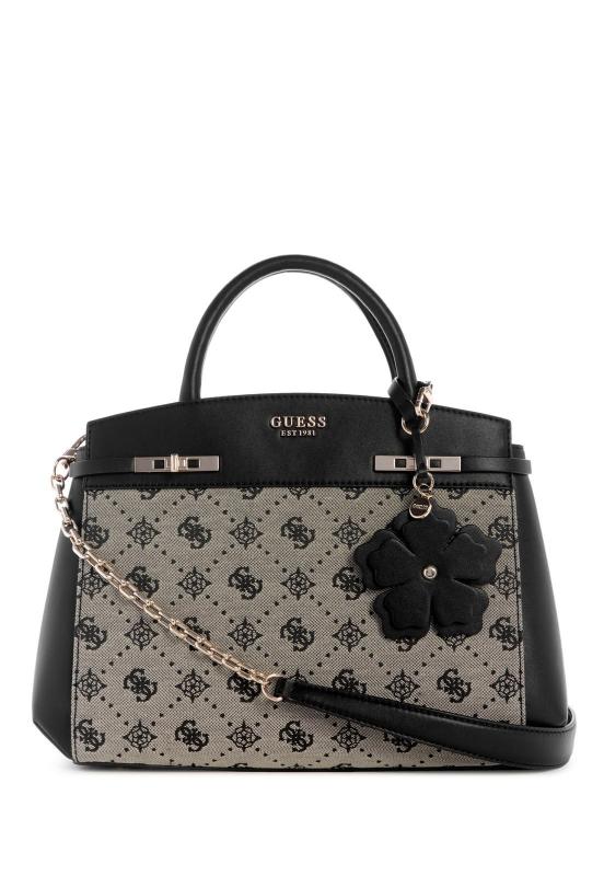 MELINDA LOGO TRI COMP SATCHEL Nero 