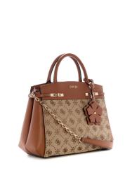 MELINDA LOGO TRI COMP SATCHEL Marrone