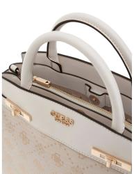 MELINDA LOGO TRI COMP SATCHEL Beige