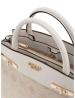 Guess Borse a mano MELINDA LOGO TRI COMP SATCHEL Beige - Foto 2