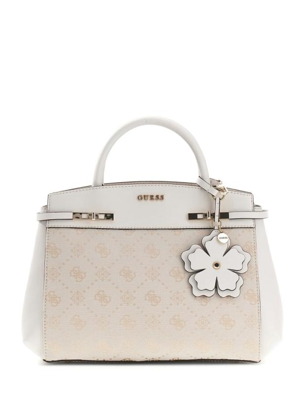 MELINDA LOGO TRI COMP SATCHEL Beige