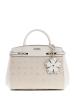 Guess Borse a mano MELINDA LOGO TRI COMP SATCHEL Beige - Foto 1