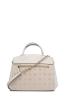 Guess Borse a mano MELINDA LOGO TRI COMP SATCHEL Beige - Foto 3