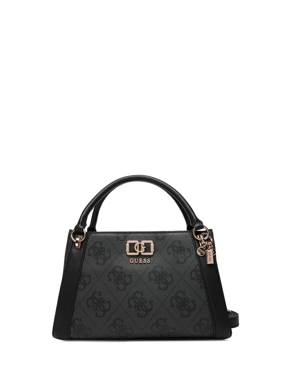 Guess Borse a mano KARNILLA LOGO SATCHEL Nero