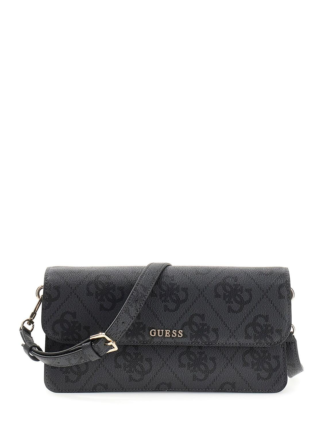 Guess Borse a spalla SADIE FLAP SHOULDER BAG Nero 
