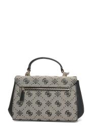 MELINDA LOGO TOP HANDLE FLAP Nero 