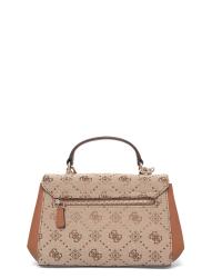 MELINDA LOGO TOP HANDLE FLAP Marrone