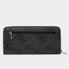 Guess Portafogli LAUREL II SLG LARGE ZIP AROUND A26 Nero Monogram - Foto 3
