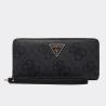 Guess Portafogli LAUREL II SLG LARGE ZIP AROUND A26 Nero Monogram - Foto 1