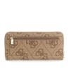 Guess Portafogli LAUREL II SLG LARGE ZIP AROUND A26 Marrone Monogram - Foto 4