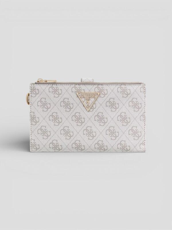 Guess Portafogli  LAUREL II SLG DBL ZIP ORGNZR Bianco Panna