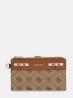 Guess Portafogli MELINDA LOGO DBL ZIP ORNZR Beige - Foto 1