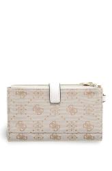 MELINDA LOGO DBL ZIP ORNZR Bianco panna