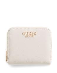 Guess Portafogli LAUREL II SLG SMALL ZIP AROUND Bianco Panna