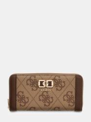 Guess Portafogli KARNILLA LOGO SLG LRG ZIP ARND Beige