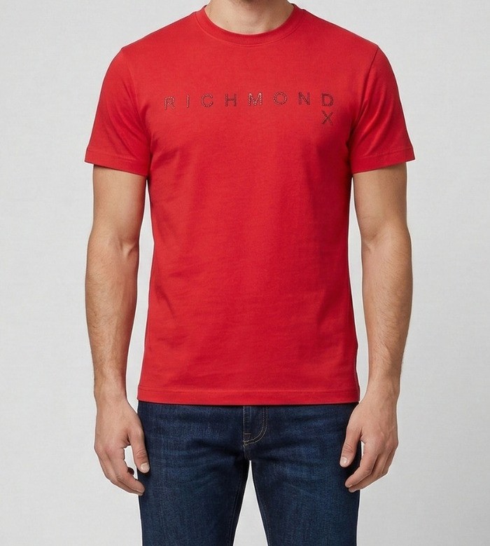 Richmond T-shirt UMP26018TS T-SHIRT SILKOM Rosso
