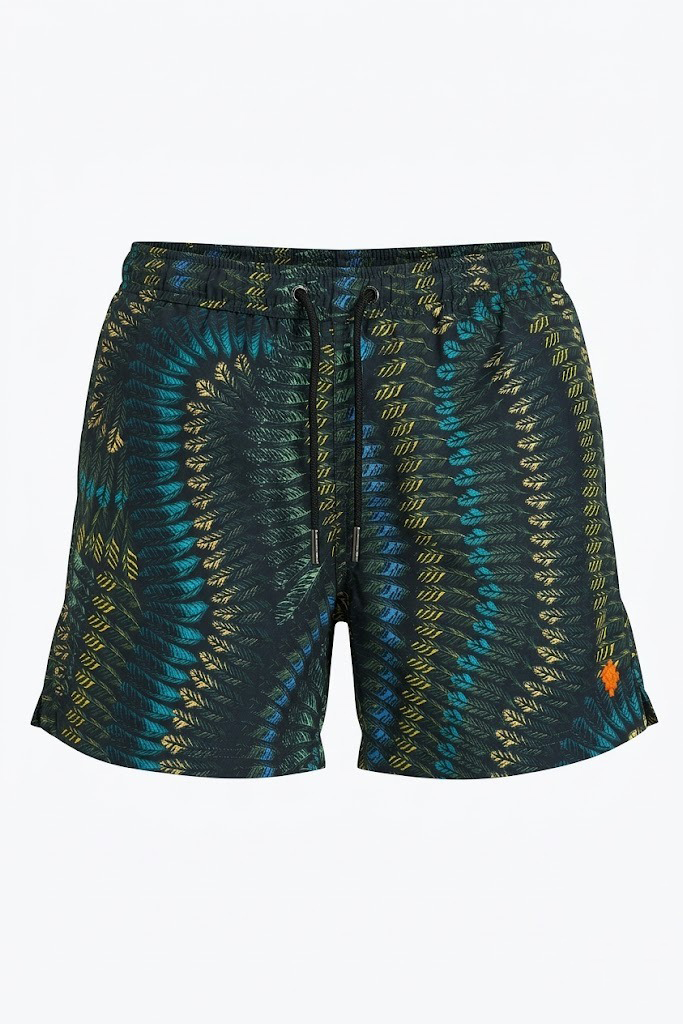 County Of Milan Costume FEATHERS SHORTS  VERDE