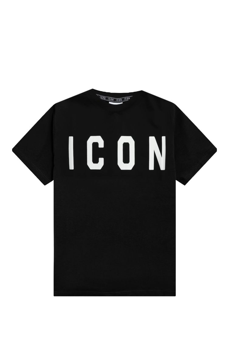Icon T-shirt IUT001 BASIC LOGO GRANDE  Nero