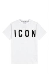 Icon T-shirt IUT001 BASIC LOGO GRANDE  Bianco
