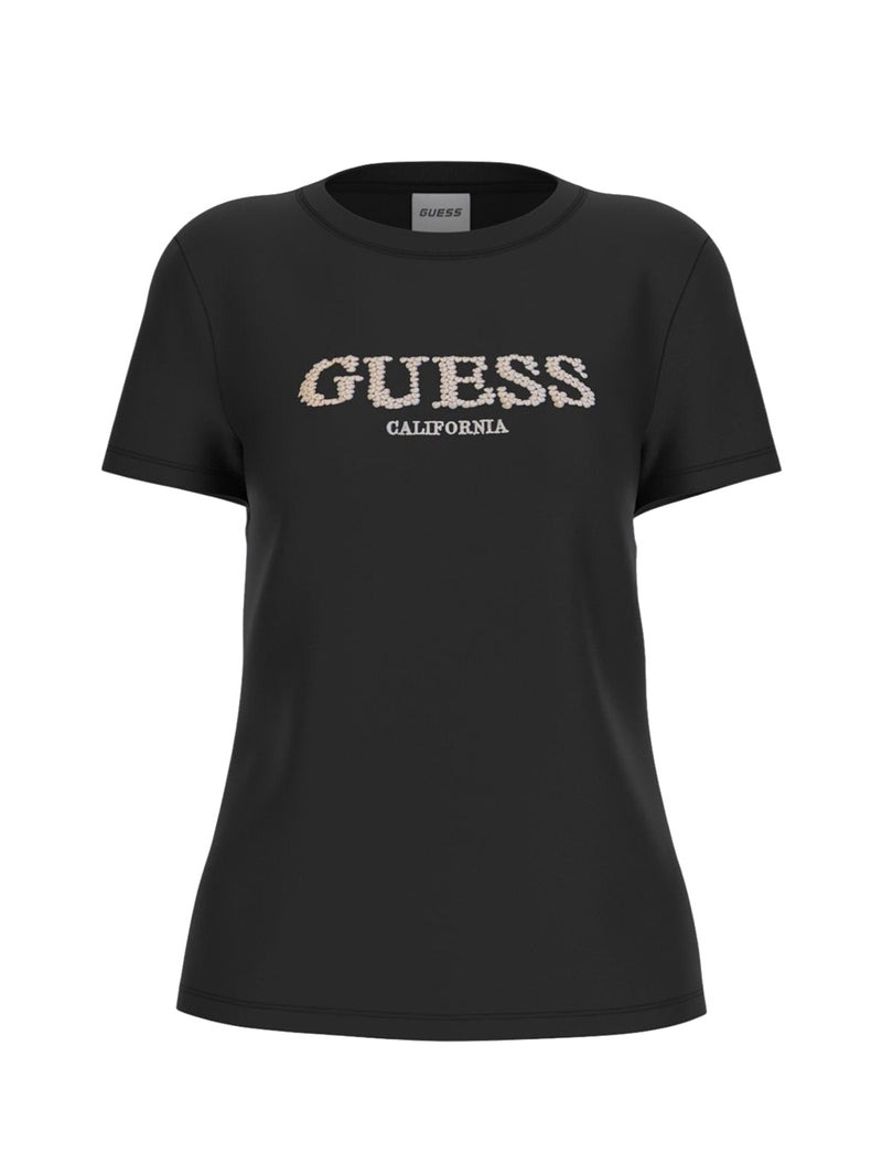 Guess T-shirt V6R11 J1314 GIUDITTA CN SS Nero 