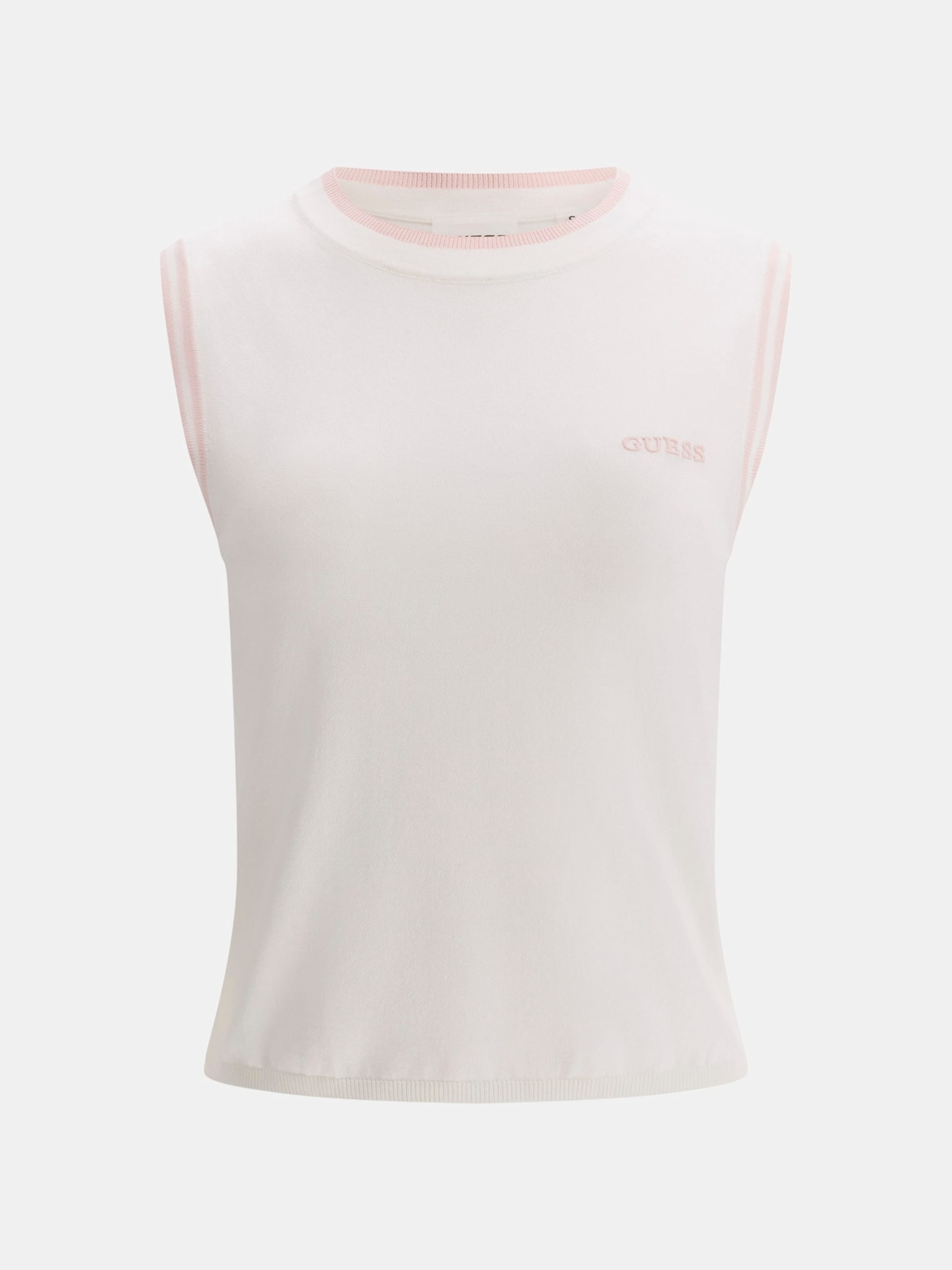 Guess Top V6GR02Z0723 GABRY CN SL TOP  Bianco