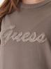 Guess T-shirt W6GI08K3023 SS CN 3D SCRIPT Marrone - Foto 2