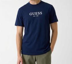 Guess T-shirt M6GI16K3032 CN SS GUESS LOGO CONTRAST STIT Blu