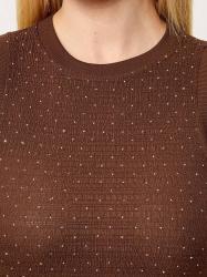 SL FRANCINE SMOCK HOTFIX TOP Marrone