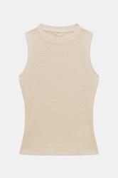 Guess Top SL FRANCINE SMOCK HOTFIX TOP Beige