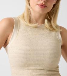 SL FRANCINE SMOCK HOTFIX TOP Beige