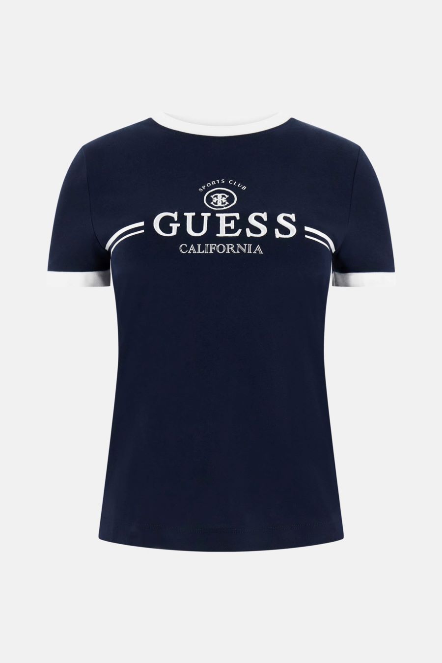 Guess T-shirt V6GI08K2975 MILA SS CN Blu Scuro 