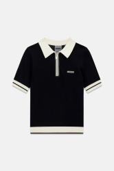 Guess Polo V6GR04Z0725 GABRY SS CROPPED Nero 
