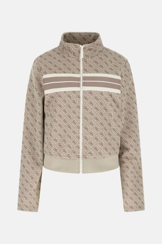 V6GQ06K2957 4G JACQUARD FULL ZIP Beige