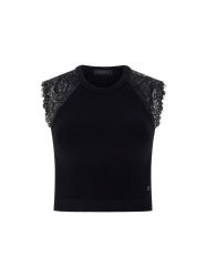 Guess Top W6GZ010606 MILLIE SEAMLESS Nero