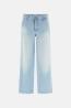 Guess Jeans W6GA1LD0689 ZOYA WIDE LEG CROP Denim Chiaro - Foto 1