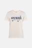 Guess T-shirt V6GI02K2963 AGNES SS CN Beige - Foto 1