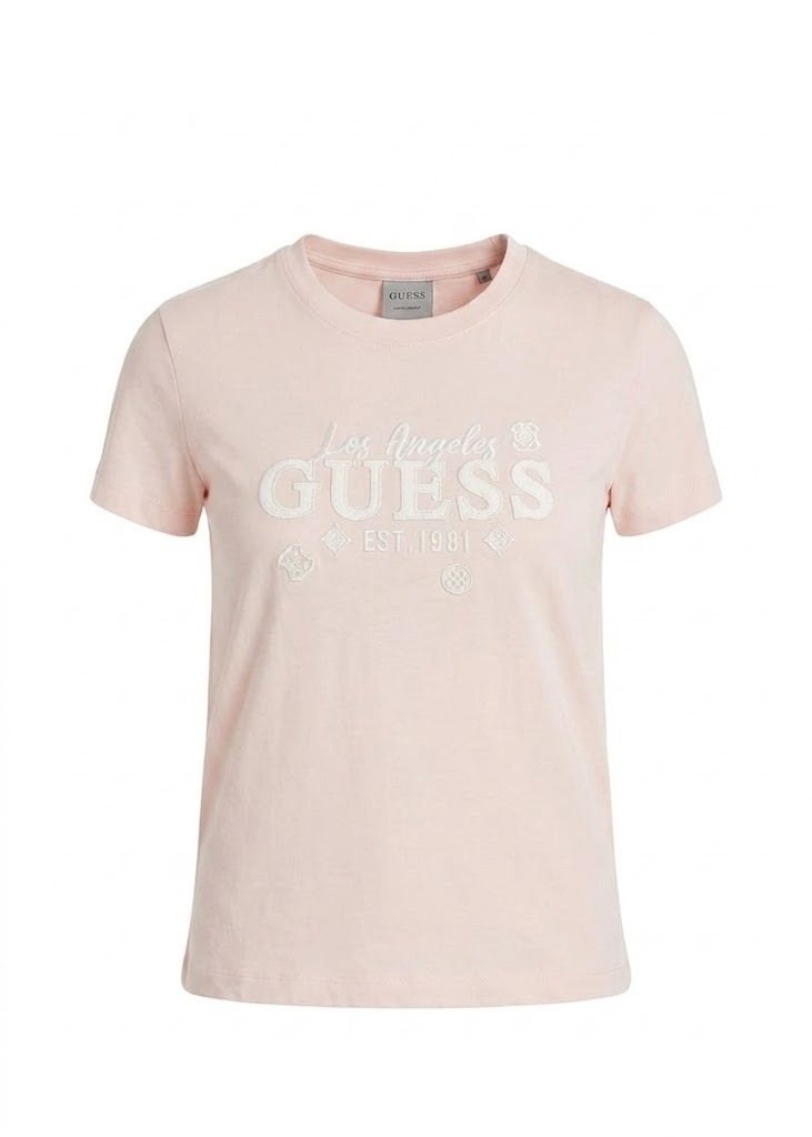 Guess T-shirt V6GI02K2963 AGNES SS CN Rosa
