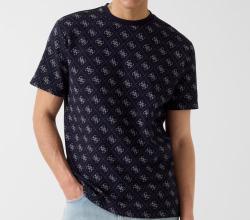 Guess T-shirt M6GP34K3200 CN SS JACQUARD 4G KNIT TOP Blu