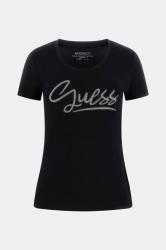 Guess T-shirt W6RI24J1314 SS CN SCRIPT TEE Nero 
