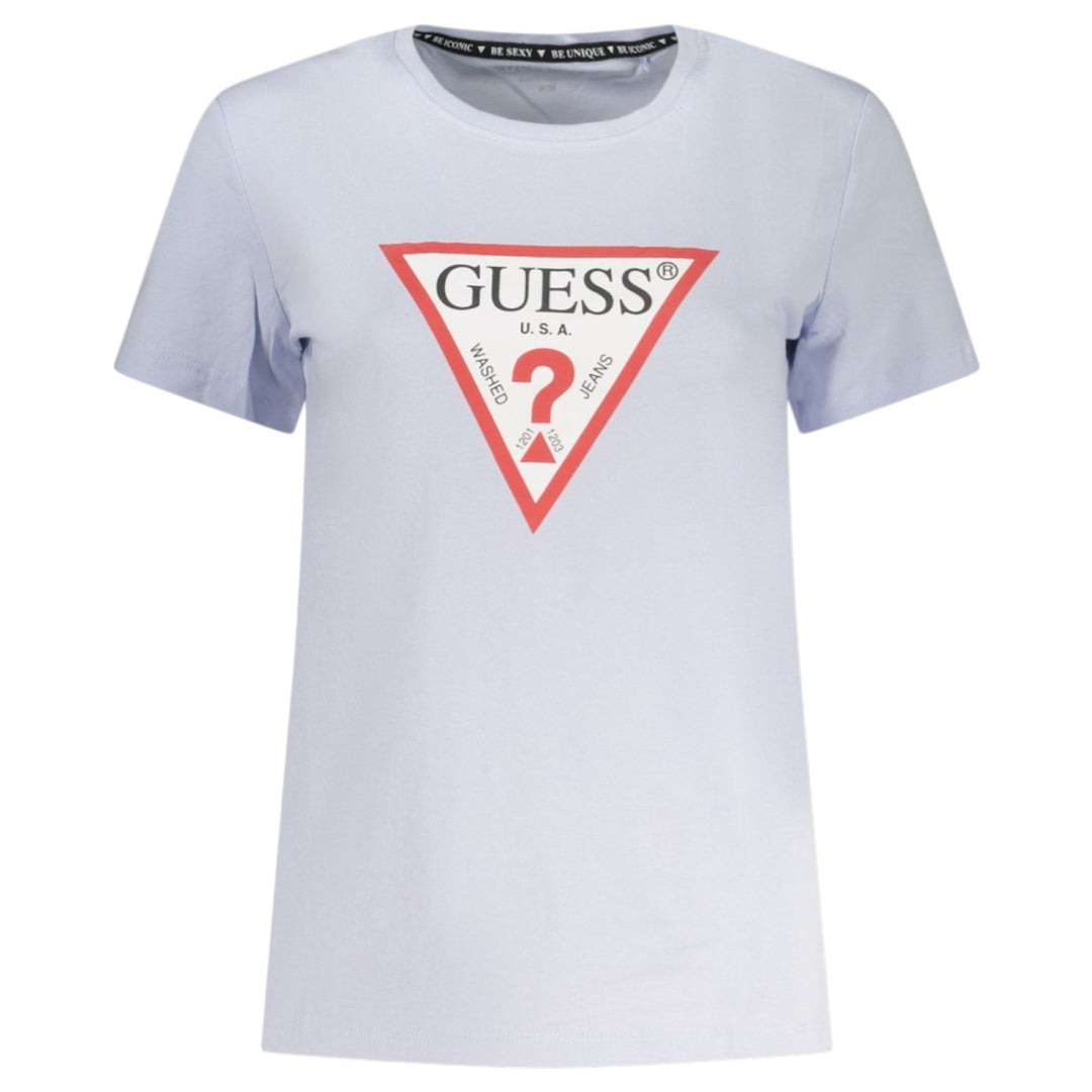 Guess T-shirt SS CN ORIGINAL TEE lilla