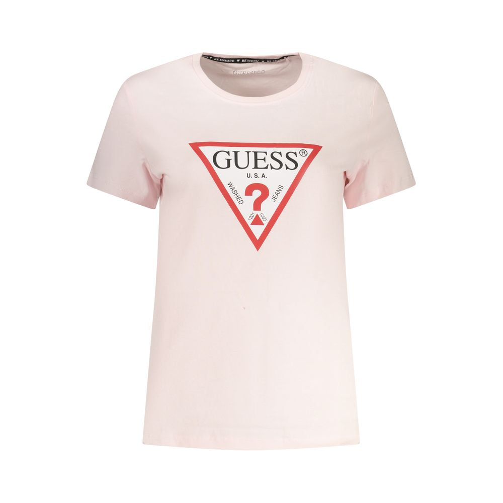 Guess T-shirt SS CN ORIGINAL TEE Rosa