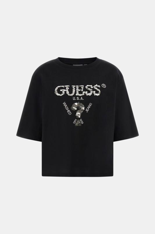 AURELIE BOXY TEE Nero