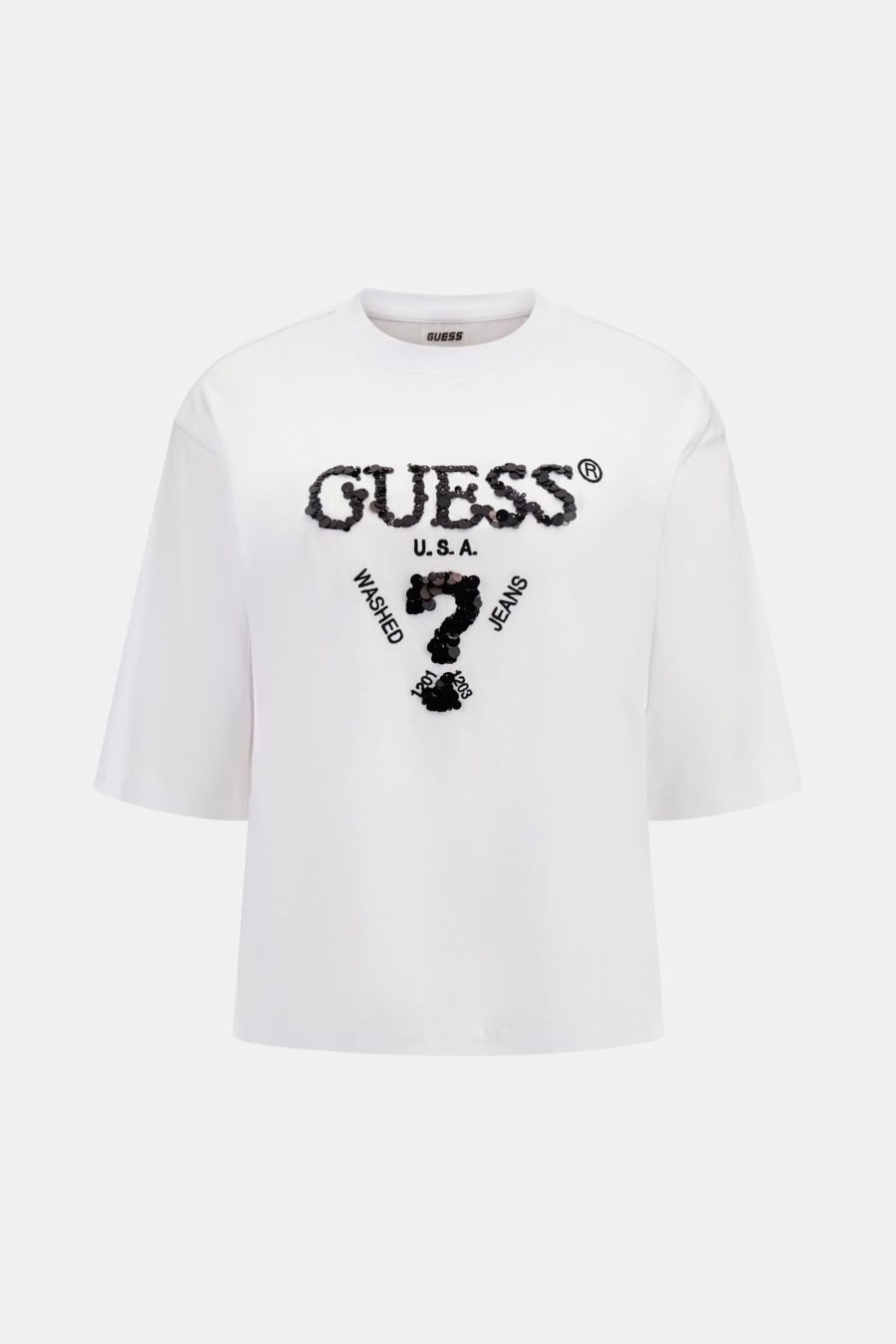 Guess T-shirt AURELIE BOXY TEE Bianco
