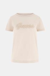 Guess T-shirt W6GI08K3023 SS CN 3D SCRIPT TEE Beige
