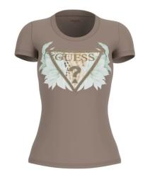 Guess T-shirt W6GI12K3027 SS CN FLOWER TRIANGLE  Marrone