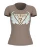 Guess T-shirt W6GI12K3027 SS CN FLOWER TRIANGLE  Marrone - Foto 1