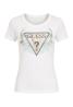 Guess T-shirt W6GI12K3027 SS CN FLOWER TRIANGLE  Bianco  - Foto 1