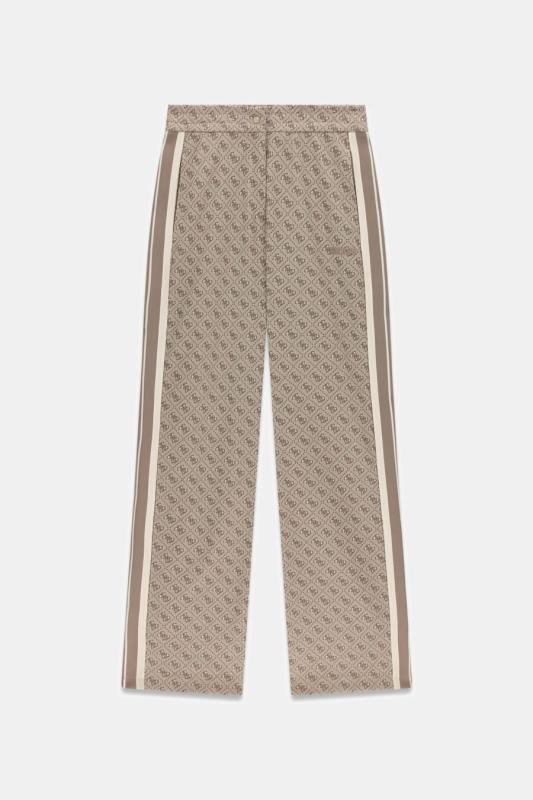 V6GB04K2955 4G JACQUARD STRAIGHT Beige